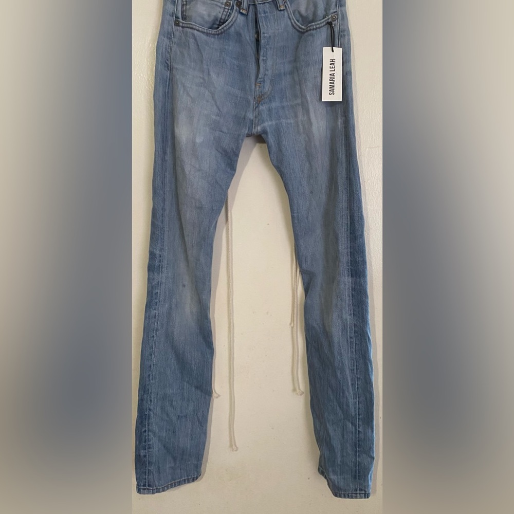 SAMARIA LEAH SIZE 27 BLUE LACED JEANS